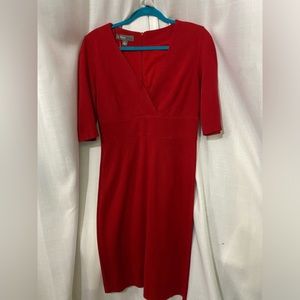 Donna Ricco Red Stretch Dress